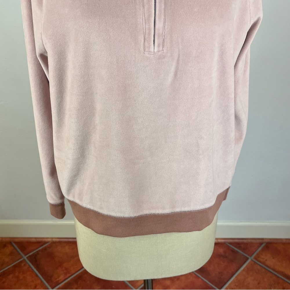 Madewell Velour Half Zip Sweatshirt - Picture 5 of 8